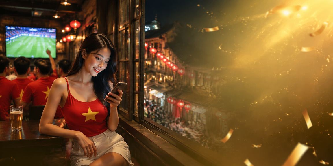 Người chơi tại Hà Nội sử dụng ứng dụng casino trong không khí lễ hội đèn lồng